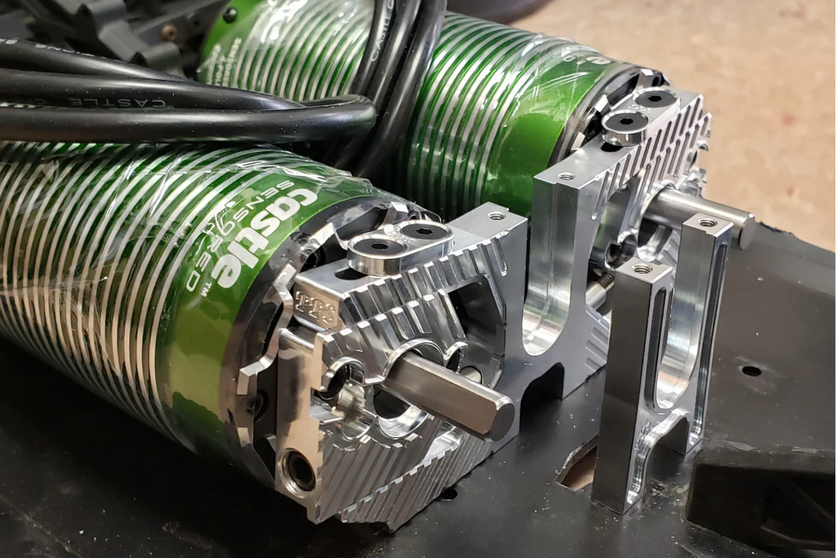 PPS DUBGRUB DUAL MOTOR MOUNT FOR ARRMA 6S W/ DIFF CAP & DIFF MOUNT