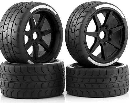 IRonManRc Street Racing Rubber Tires & Wheels 1/7 1/8 On Road 4PCS/Set)