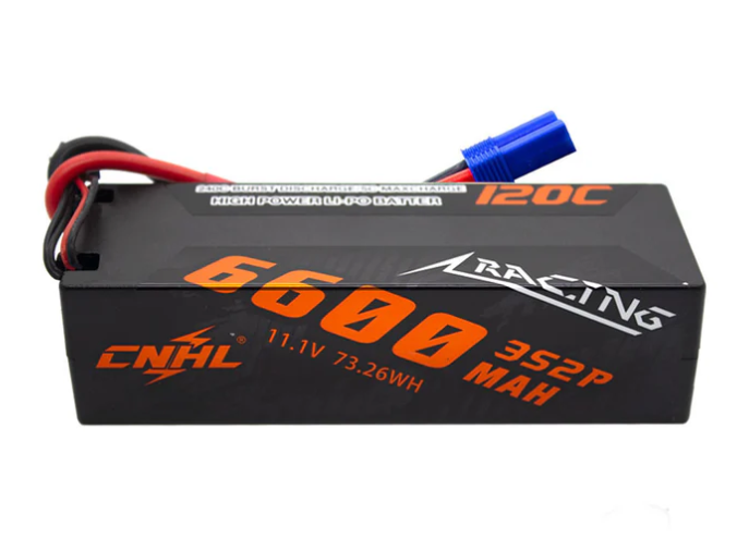 CNHL Racing Series 6600mAh 11.1V 3S Lipo Battery 120C Hard Case with EC5 Plug