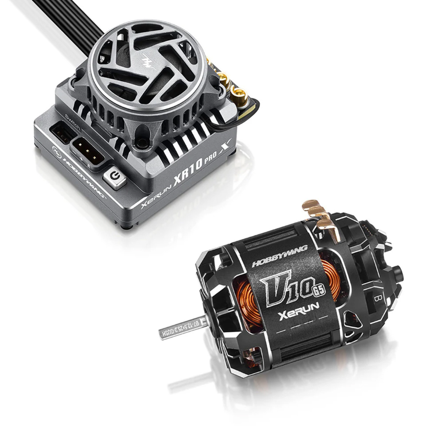 HOBBYWING XR10 Pro G3X + V10 17.5T G5 Stock Motor (Torque) Combo