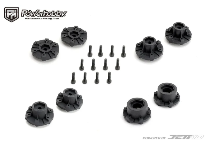 Powerhobby 1/10 2.8" ST Defender Belted Tires (2) w/ Removable Hex Wheels