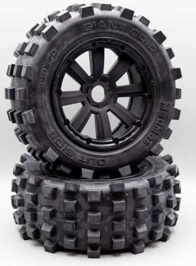 MadMax BELTED GIANT GRIP 24mm Wheels & Tires with Beadlocks (2)