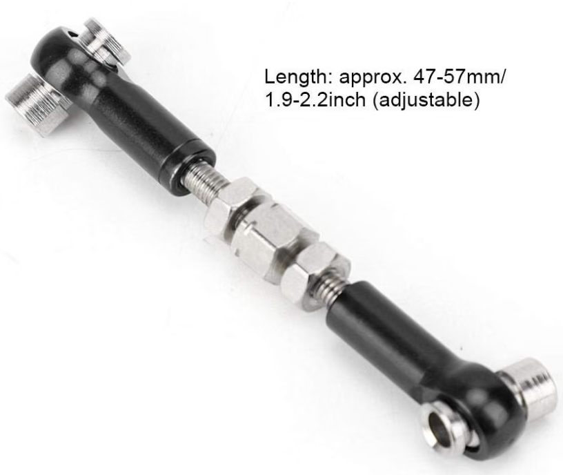 IRonManRc 6pcs Universal Aluminum 47-57mm Turnbuckle Rods 1/10 1/16 1/18 1/24
