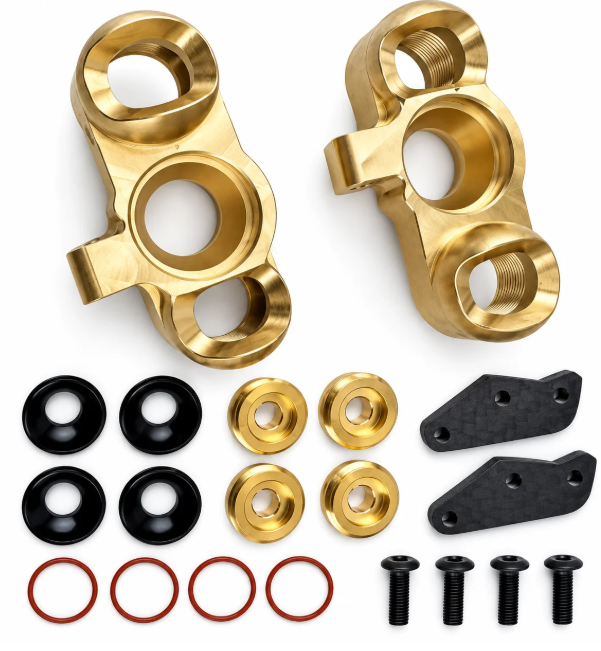 Powerhobby Brass Front Steering Blocks Arrma Limitless / Felony / Infraction / Senton / Typhon