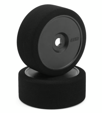 BSR Racing 8223-b 1/8 Pre-Mounted GT Foam Tires (Black) (2) (Orange) w/17mm Hex
