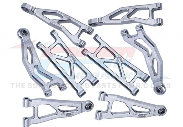 GPM MGG4567 ARRMA GRANITE GROM MEGA Monster Truck Aluminum 7075 Front And Rear Suspension Arms set