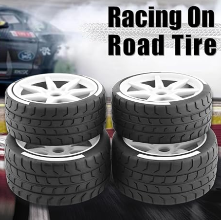 IRonManRc Street Racing Rubber Tires & Wheels 1/7 1/8 On Road 4PCS/Set)