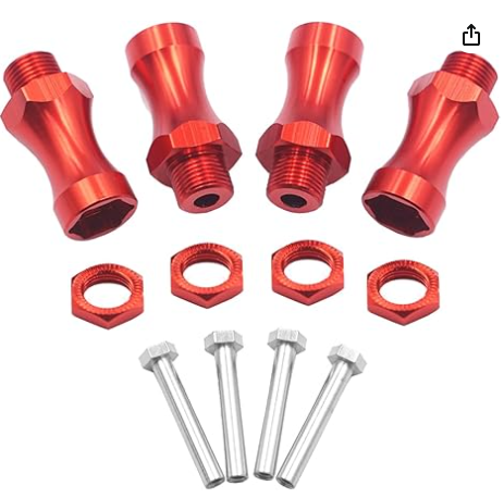 IRonManRc Aluminum 12mm to 17mm Wheel Extension Hex Drive Hub Adapter Widener 30mm Offset