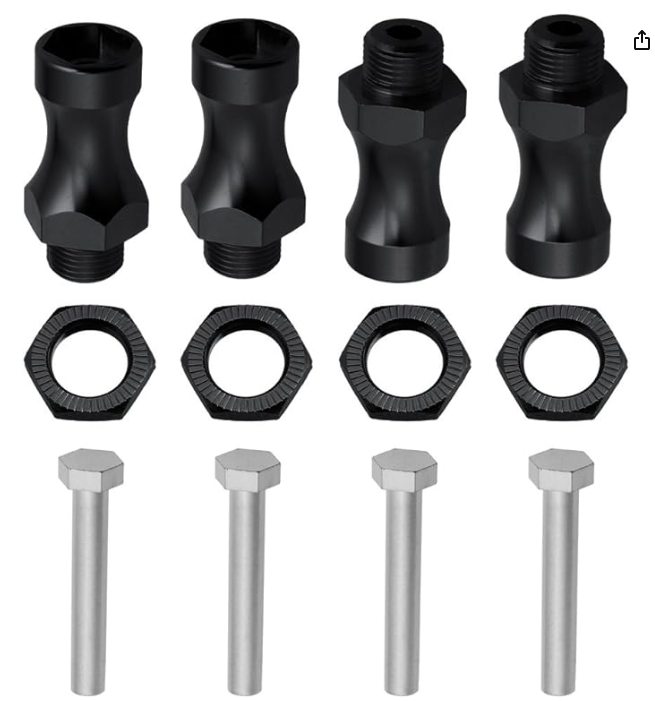 IRonManRc Aluminum 12mm to 17mm Wheel Extension Hex Drive Hub Adapter Widener 30mm Offset