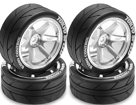 IRonManRc 1/10 Aluminum On Road Wheels & Tires 12mm Hex ( CHAMPION EDITION )