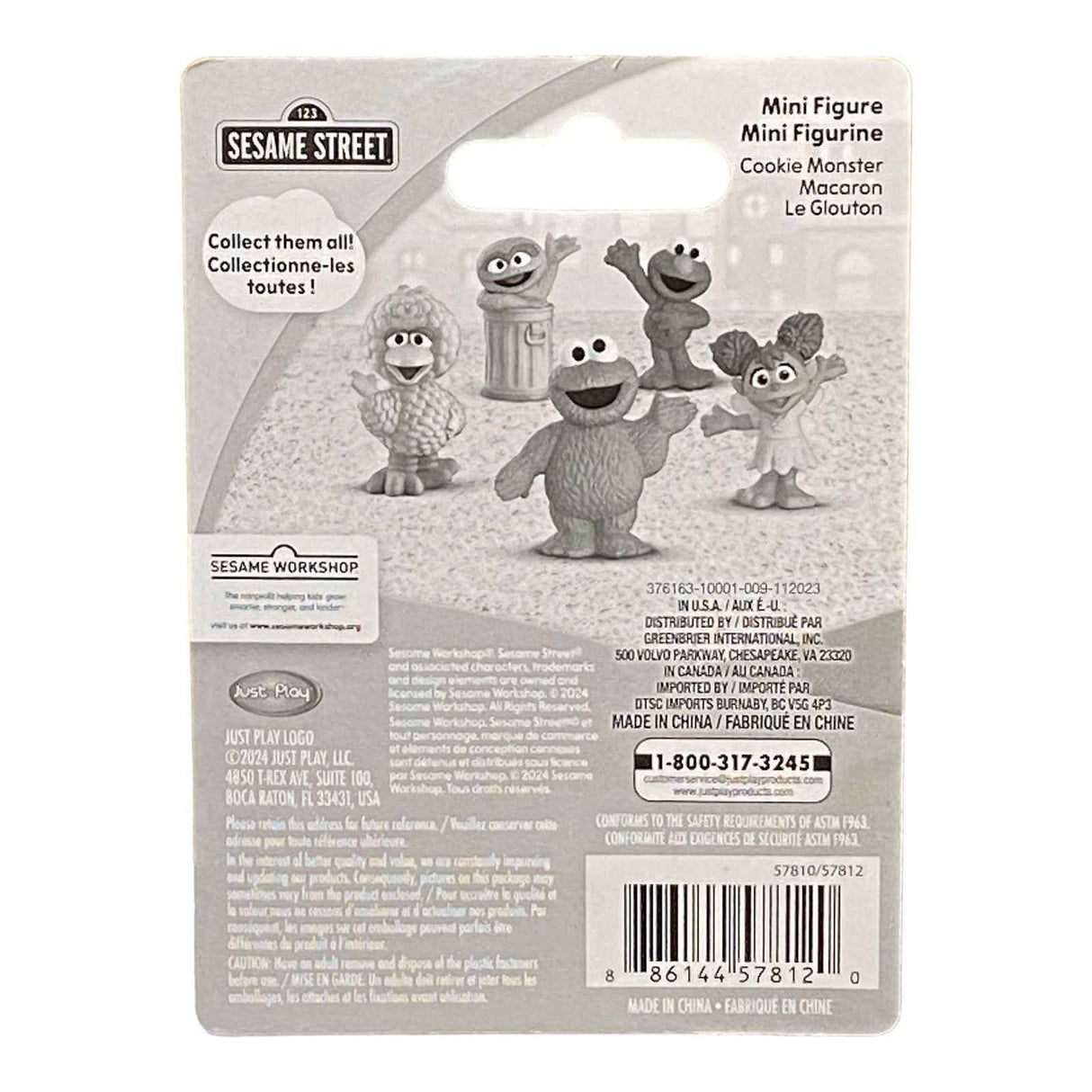 Cookie Monster Mini Figure / Cake Topper - Sesame Street