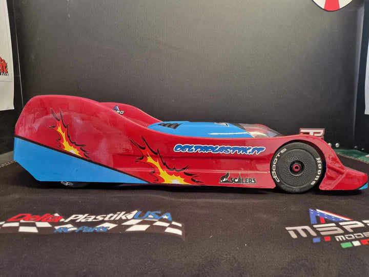 DELTA PLASTIK 8520 SPIDER RC BODY FITS ARRMA INFRACTION, LIMITLESS, FELONY HOBAO VTE2 1/7 SCALE 2MM, CLEAR