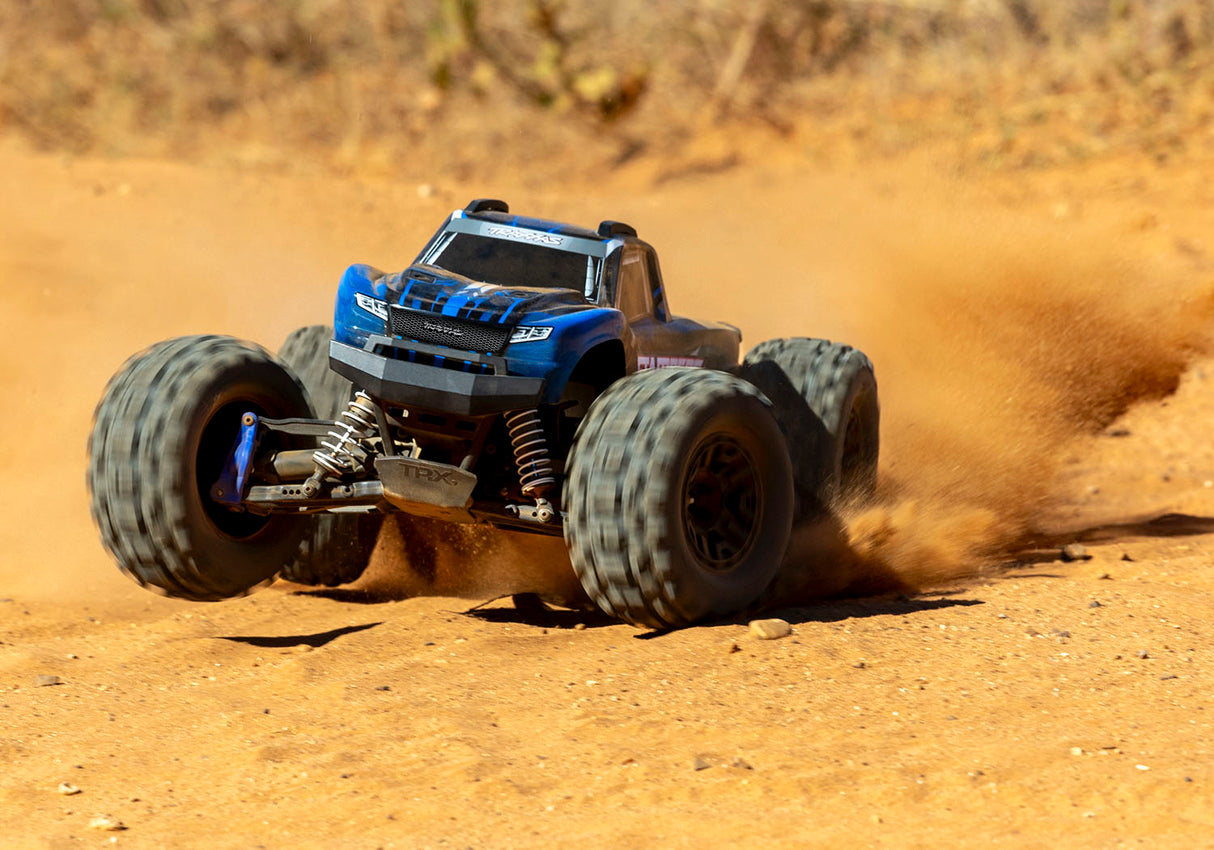 Traxxas 67154-4 BLEU Stampede 4X4 BL-2s : Monster Truck 4WD à l'échelle 1/10