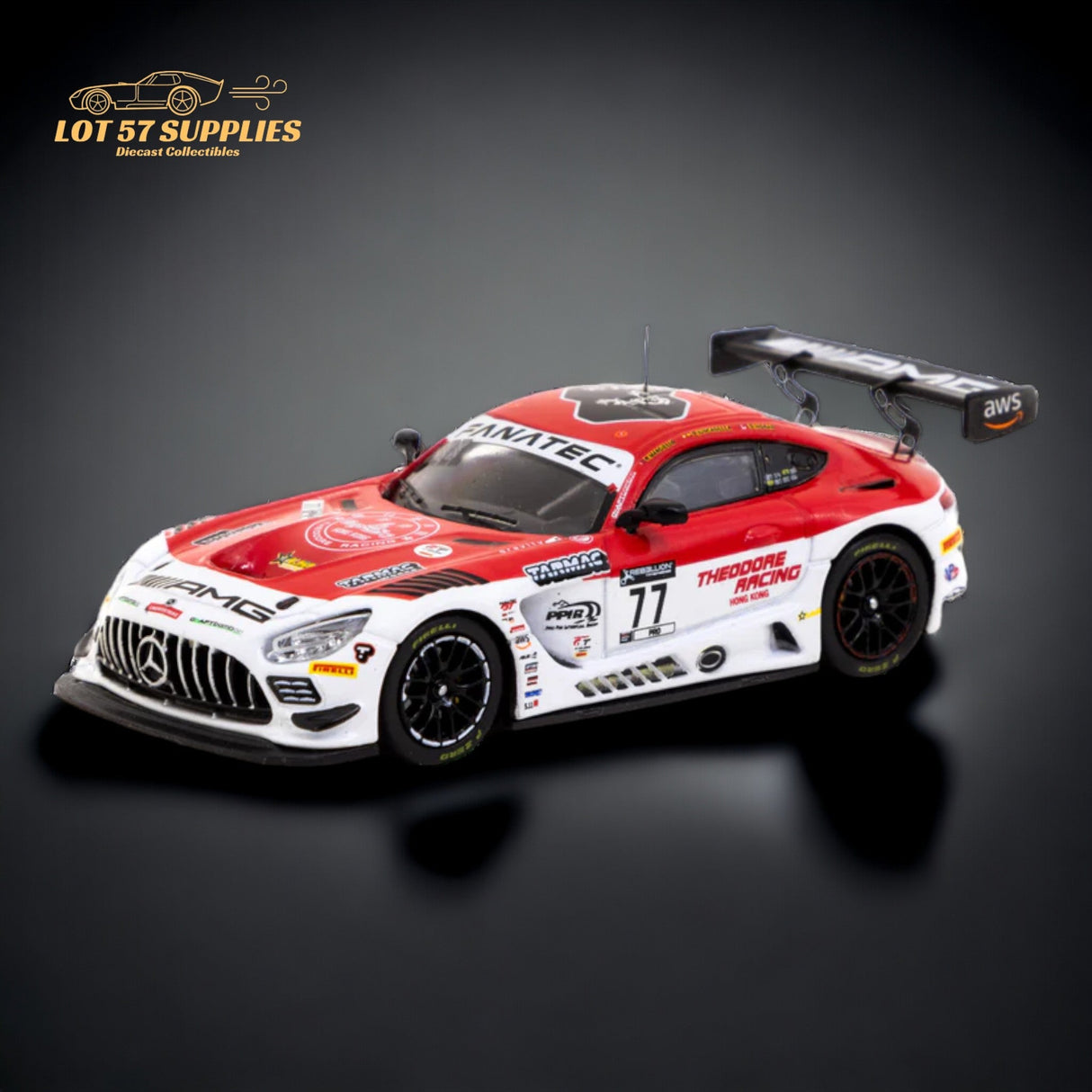 Tarmac Works Mercedes AMG GT3 Indianapolis 8h 2022 Winner 1:64
