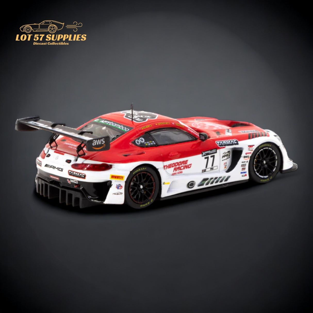 Tarmac Works Mercedes AMG GT3 Indianapolis 8h 2022 Winner 1:64