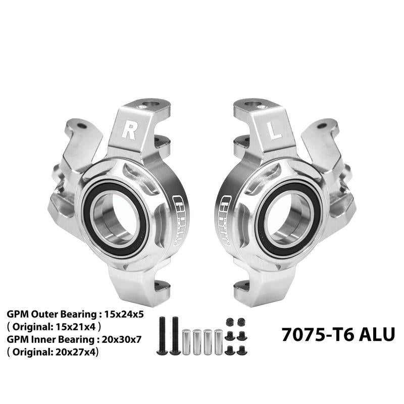 GPM RACING,YIKONG-YK7081 TB8 4WD RC Car 7075-T6 ALLOY STEERING KNUCKLE(LARGER BEARINGS) TB8/021
