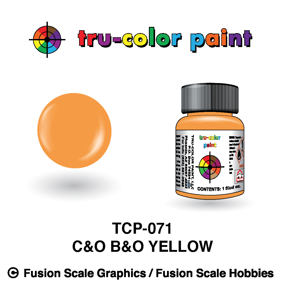 Tru Color Paint C&O/B&O Yellow 1oz - 071