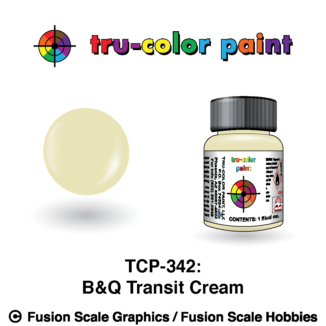 Tru Color Paint TCP 342 Brooklyn & Queens Transit Cream 1 oz - 342