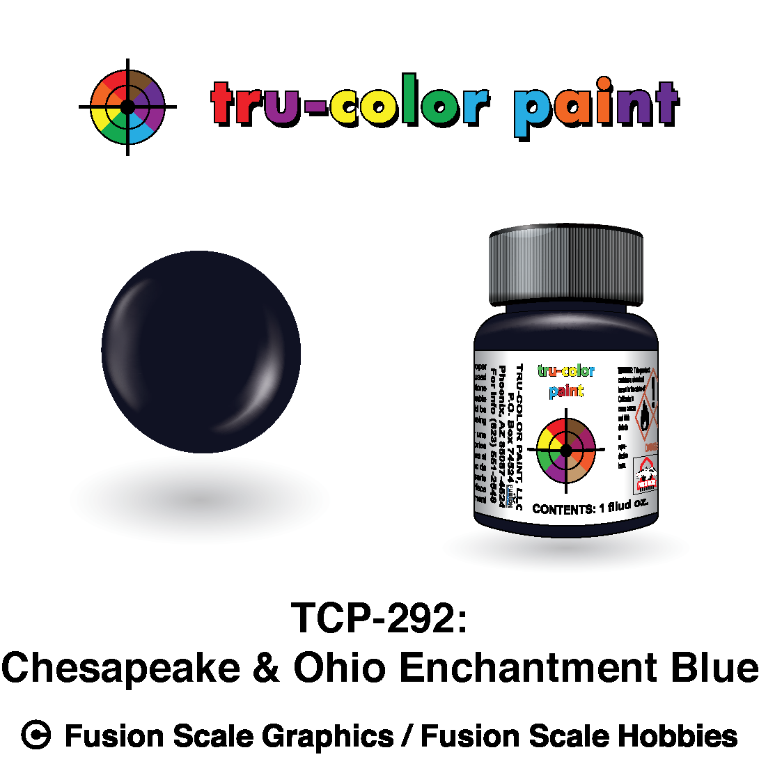 Tru Color Paint Chesapeake & Ohio Enchantment Blue 1oz - 292