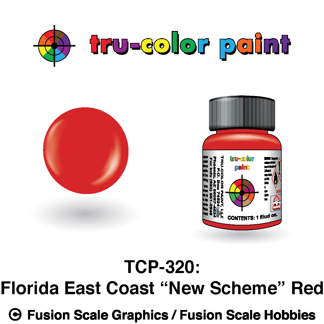 Tru Color Paint Florida East Coast Red (New Scheme) 1oz - 320