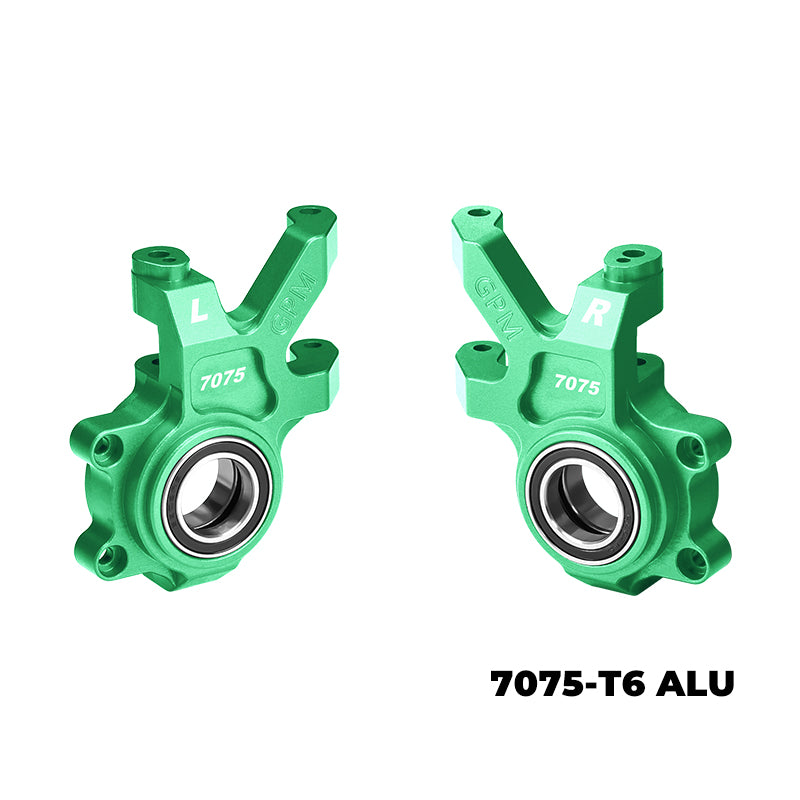 GPM RACING 7075 ALLOY FRONT OVERSIZED STEERING BLOCKS TPS021 FOR TRAXXAS 1/6 FUNCO PRO SCALE 2WD SAND CAR 8S