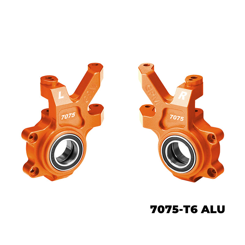 GPM RACING 7075 ALLOY FRONT OVERSIZED STEERING BLOCKS TPS021 FOR TRAXXAS 1/6 FUNCO PRO SCALE 2WD SAND CAR 8S
