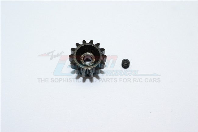 GPM Racing Set Pignone Motore 11T In Acciaio Nero Per Traxxas TRX-4 / TRX-6 (2 Pezzi) - 5