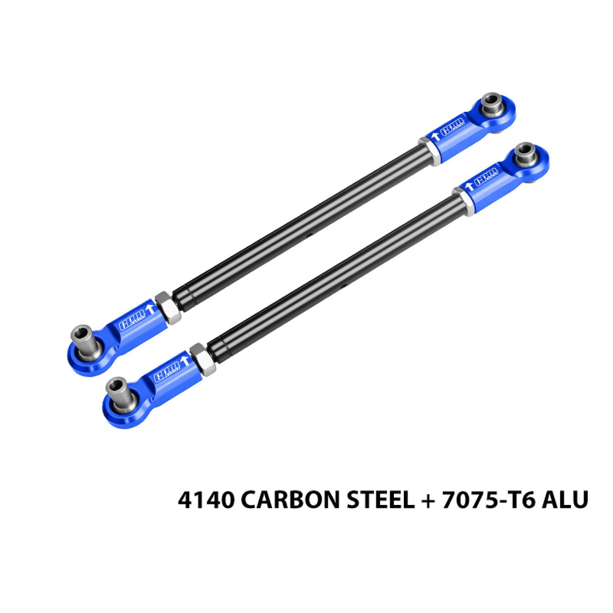 GPM RACING,TRAXXAS-XMAXX 4140 CARBON STEEL ADJUSTABLE FRONT STEERING ROD WITH 7075 ALLOY ENDS TXM047S