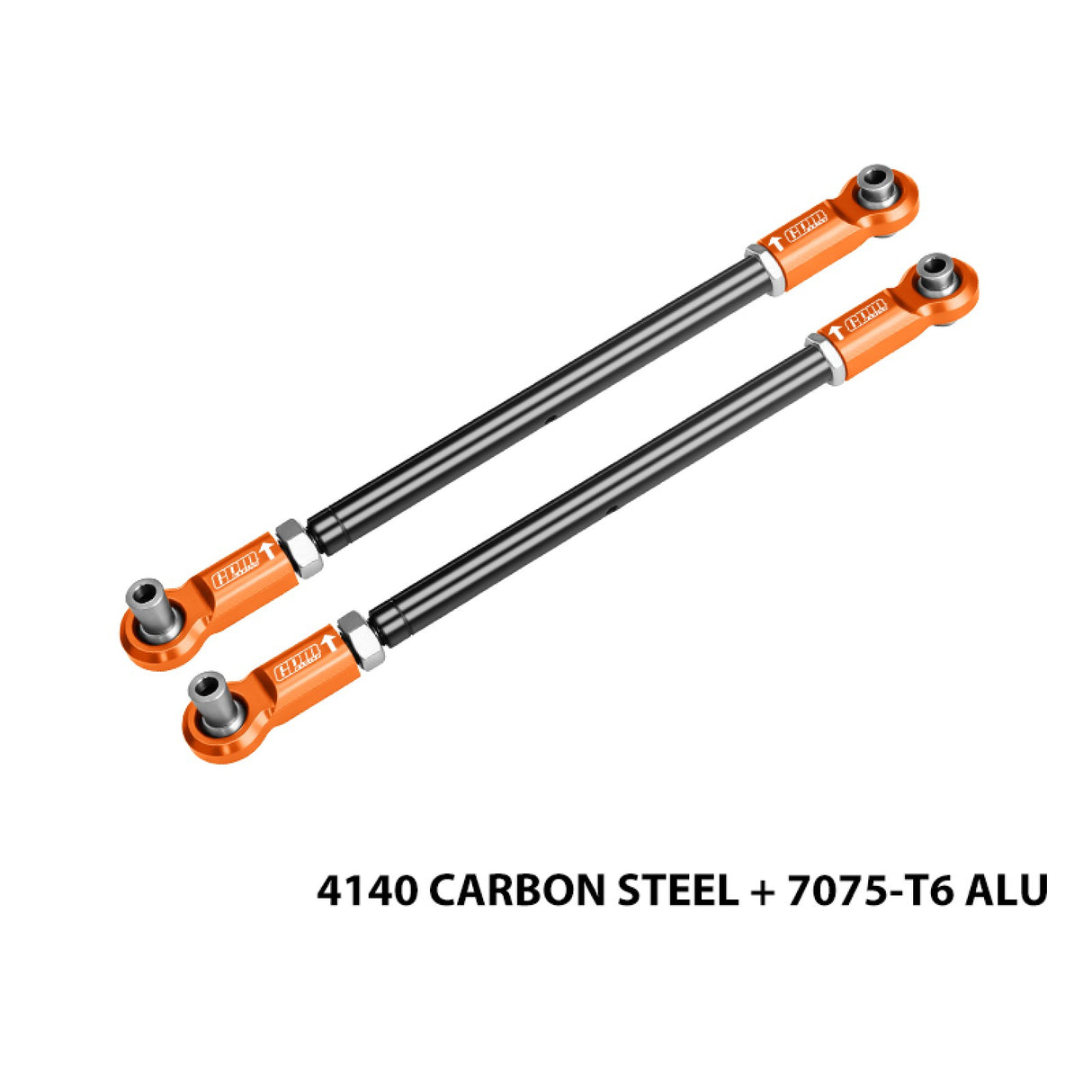 GPM RACING,TRAXXAS-XMAXX 4140 CARBON STEEL ADJUSTABLE FRONT STEERING ROD WITH 7075 ALLOY ENDS TXM047S