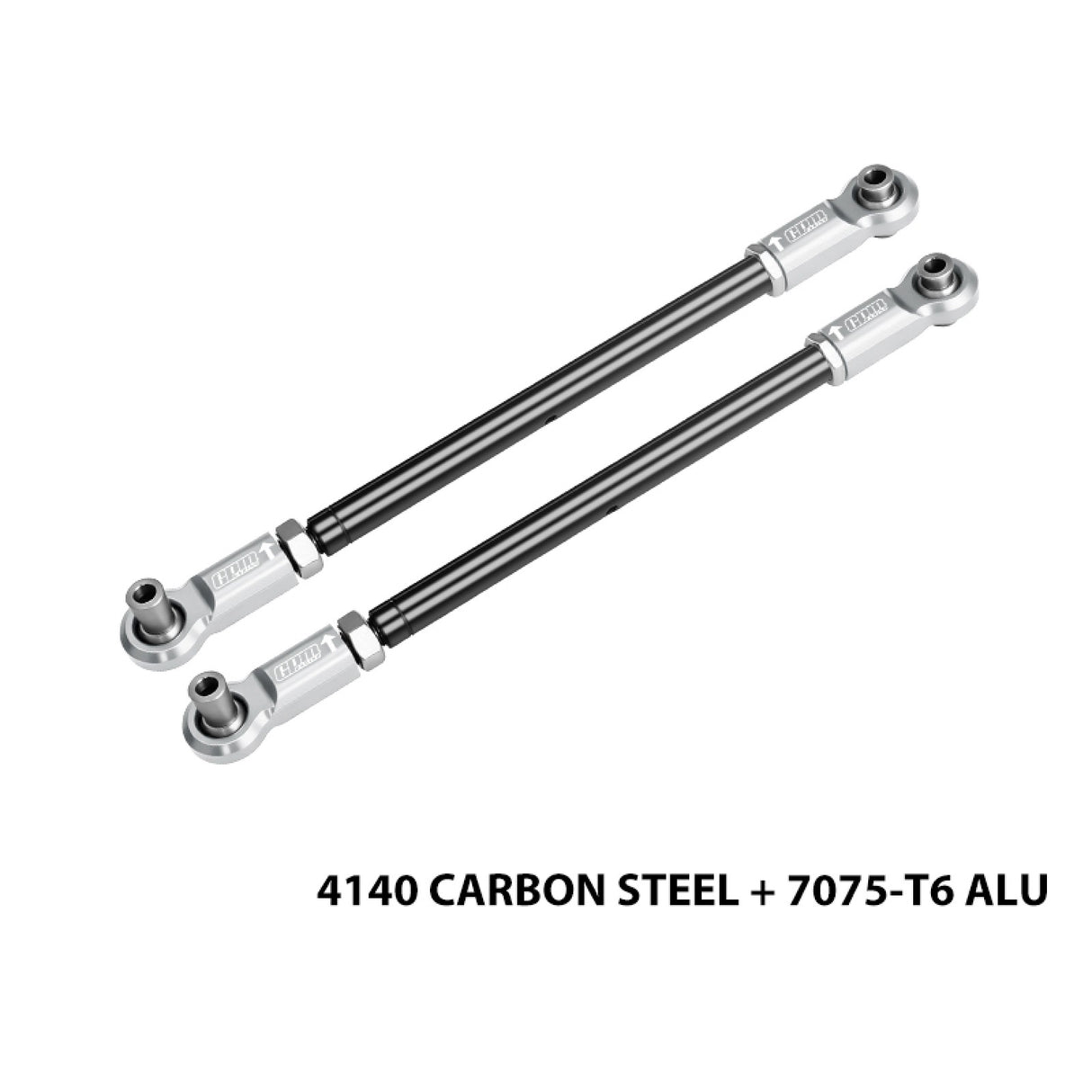 GPM RACING,TRAXXAS-XMAXX 4140 CARBON STEEL ADJUSTABLE FRONT STEERING ROD WITH 7075 ALLOY ENDS TXM047S