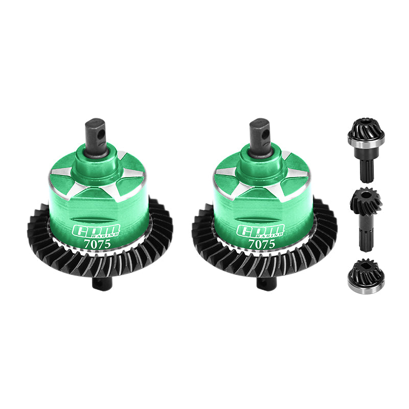GPM RACING,TRAXXAS-MINI MAXX MONSTER (No Diffs Oil) 4140 CARBON STEEL + 7075 ALLOY FRONT & REAR COMPLETE DIFFERENTIAL TXMM1137S