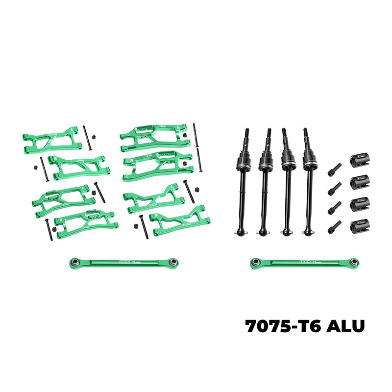 GPM RACING,TRAXXAS-MINI MAXX MINI XRT 7075 ALLOY WIDEMAXX SUSPENSION KIT TXMMWIDE/KIT