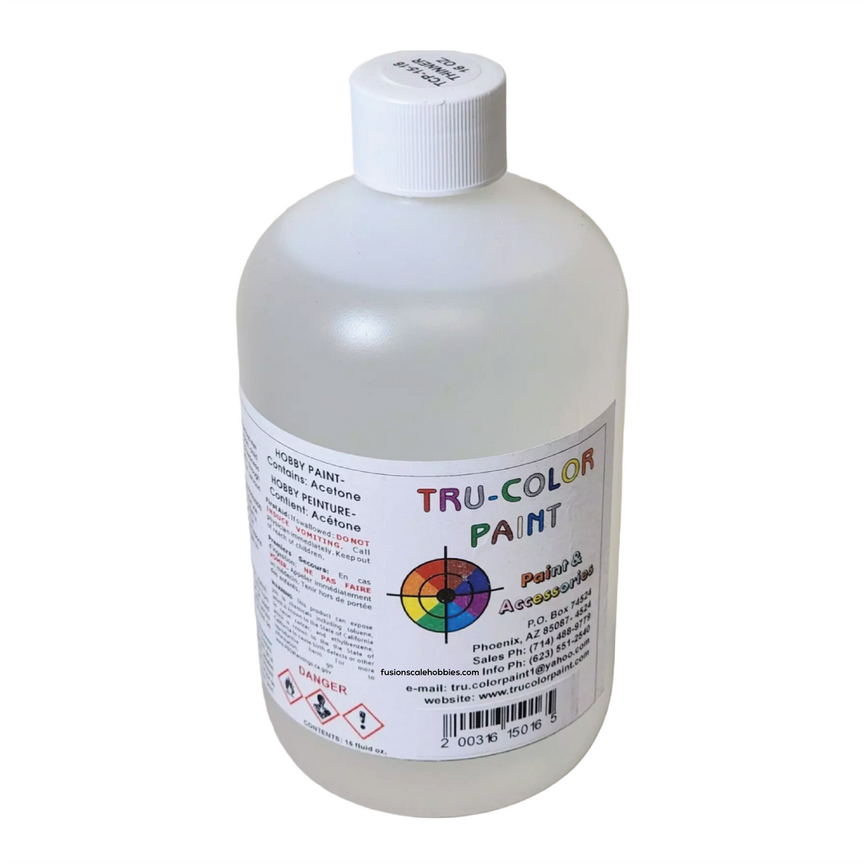 Tru Color Paint TCP-015 Thinner 16oz Bottle