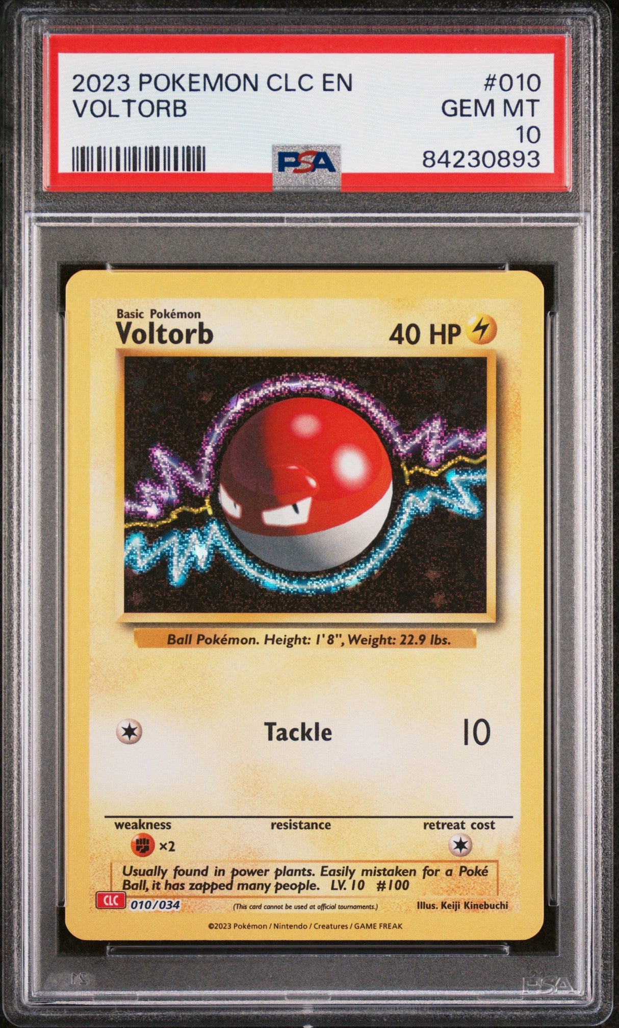 2023 POKEMON CHARIZARD & HO-OH ex DECK VOLTORB #10 PSA 10