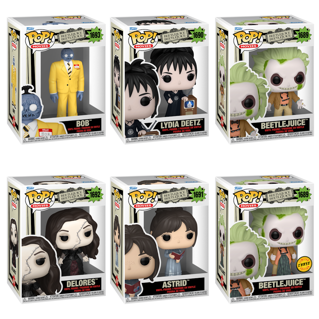 (PRE-ORDER) POP! Movies: Beetlejuice: Beetlejuice (Chase Bundle) (6)