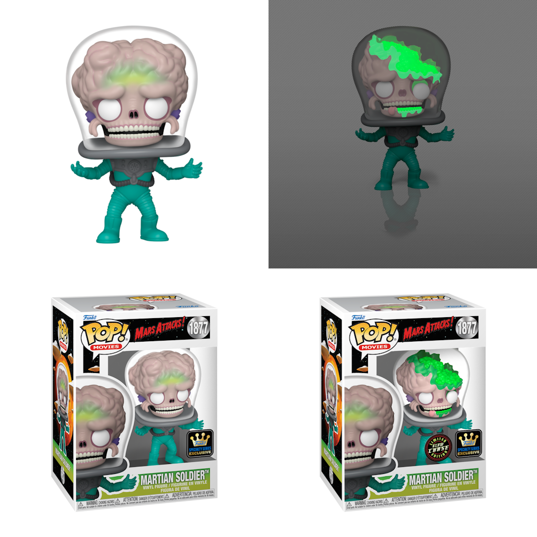 (PRE-ORDER) POP! Movies: Mars Attacks- Soldier Specialty Series Exclusive (Chase Bundle)