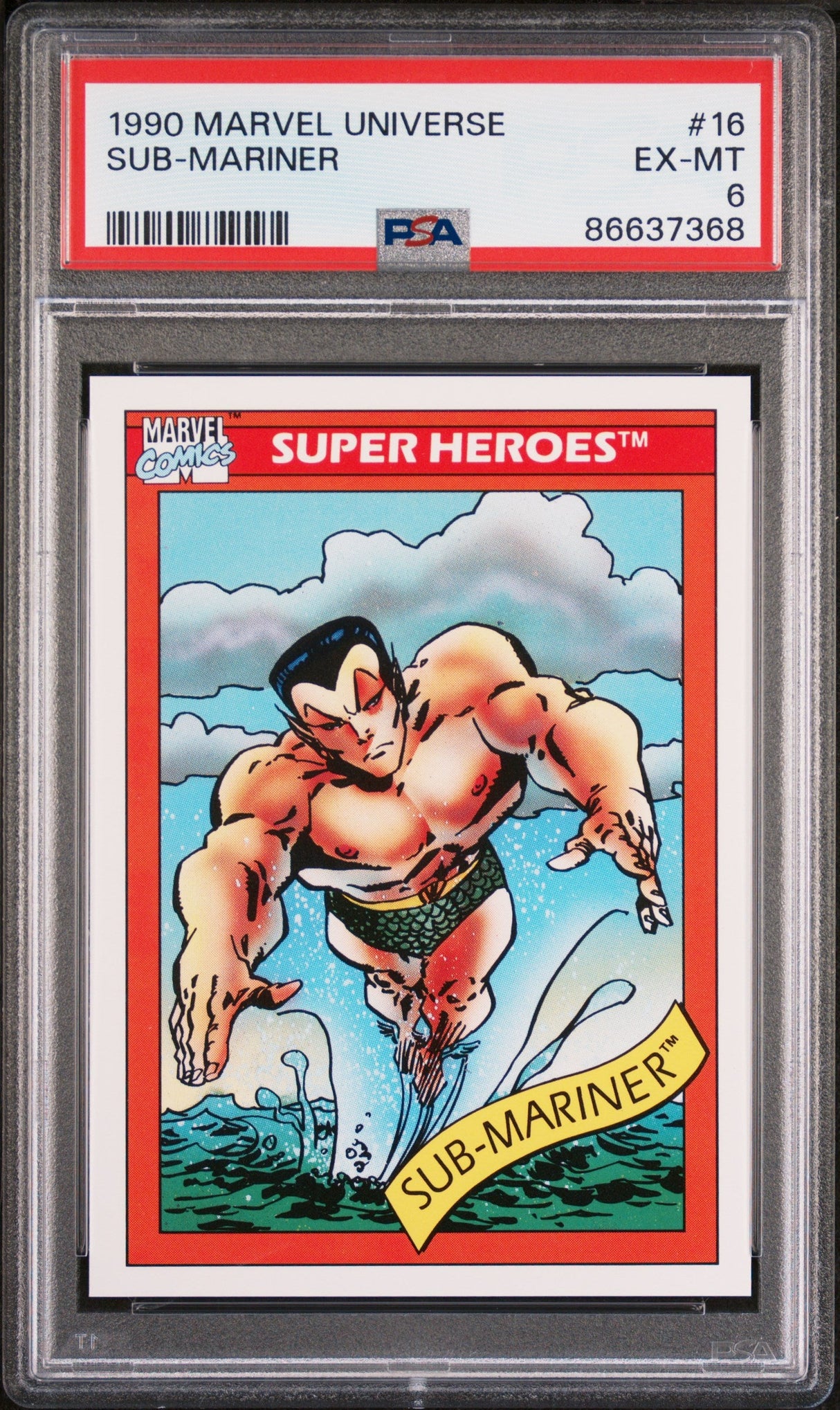 1990 MARVEL UNIVERSE SUB-MARINER #16 - PSA 6