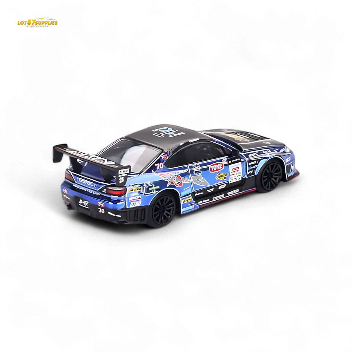 Mini-GT Nissan S15 Silvia D-MAX #70 Japan Exclusive 1:64
