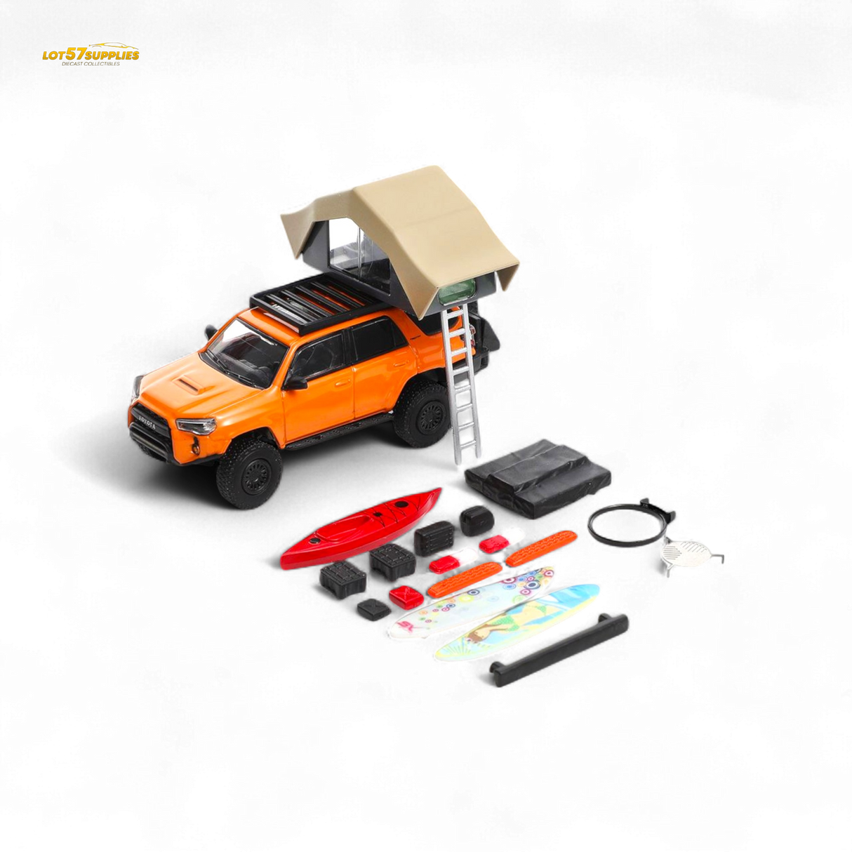 GCD Toyota Super Overlord Light Modified Version 4 Runner - Orange 1:64