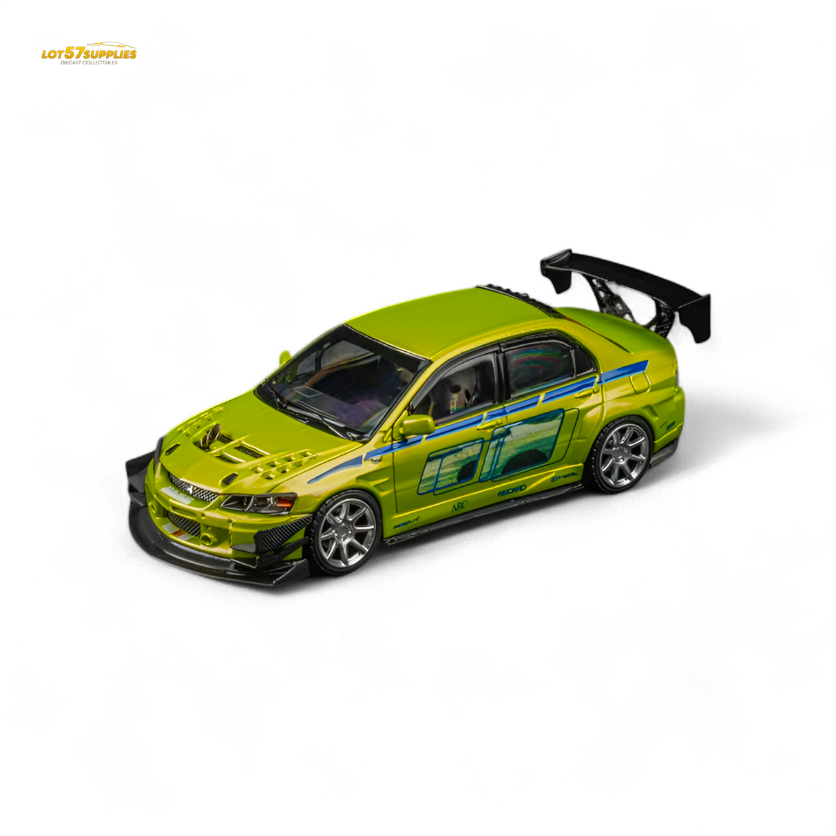 Findclassically Mitsubishi Lancer Evo 9 FNF Bryan Livery Green 1:64