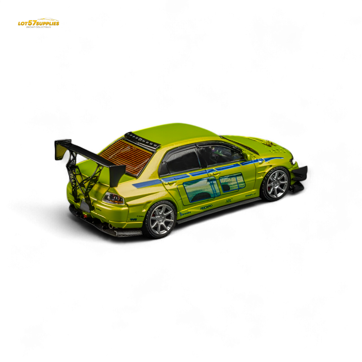 Findclassically Mitsubishi Lancer Evo 9 FNF Bryan Livery Green 1:64