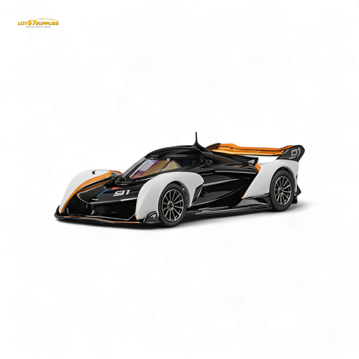 (Pre-Order) CM Model McLaren Solus GT Black White 1:64