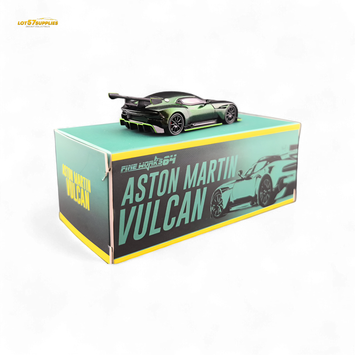 Fine Works64 Aston Martin Vulcan Chameleon Green 1:64