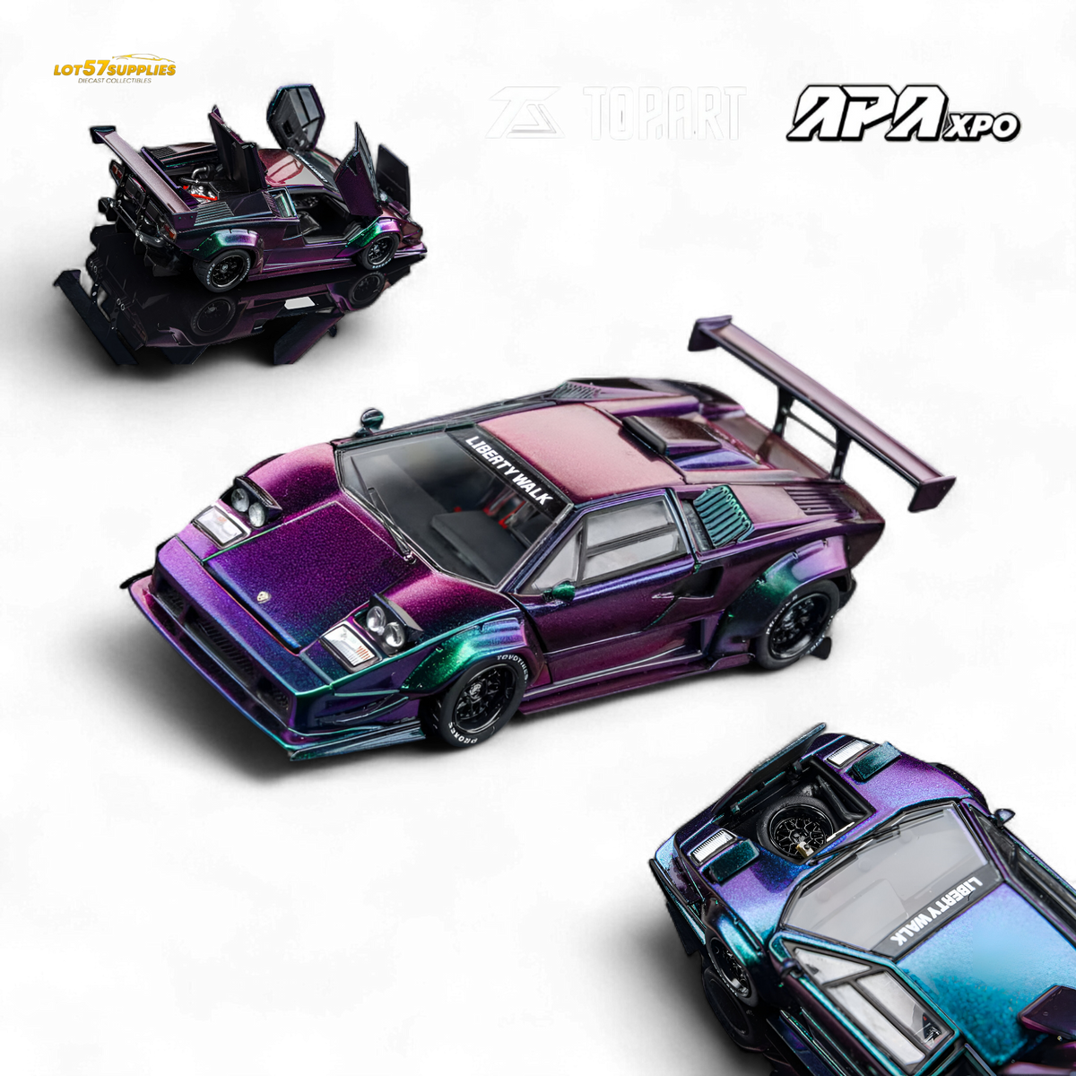 Topart Lamborghini Countach Liberty Walk Chameleon 1:64 – Island