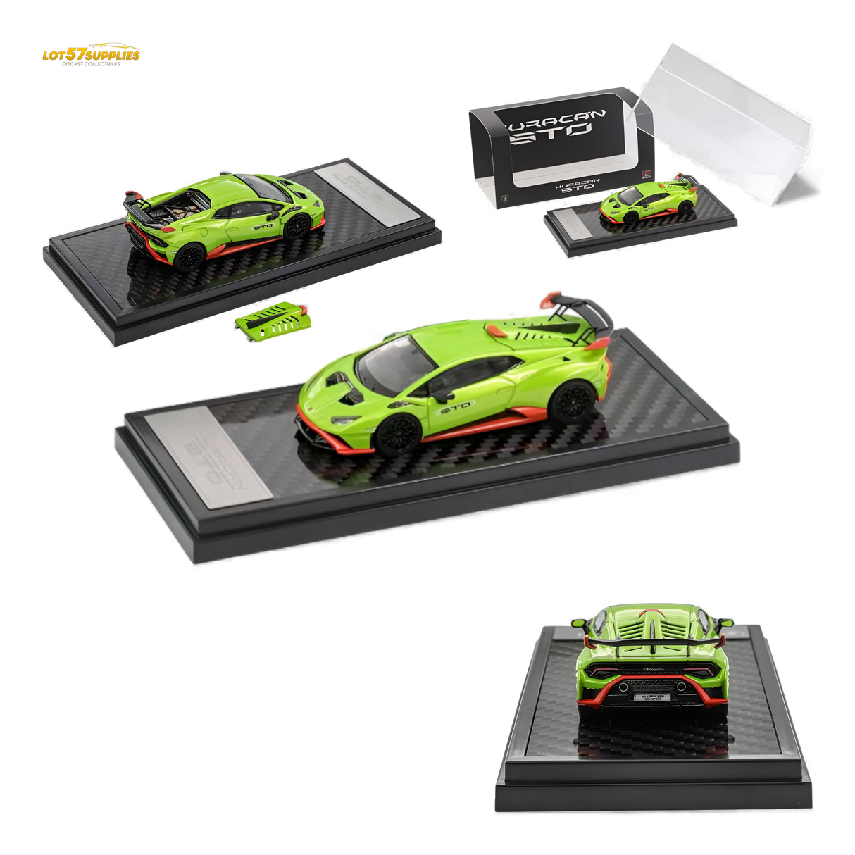 (Pre-Order) LCD Lamborghini Huracan STO Green 1:64