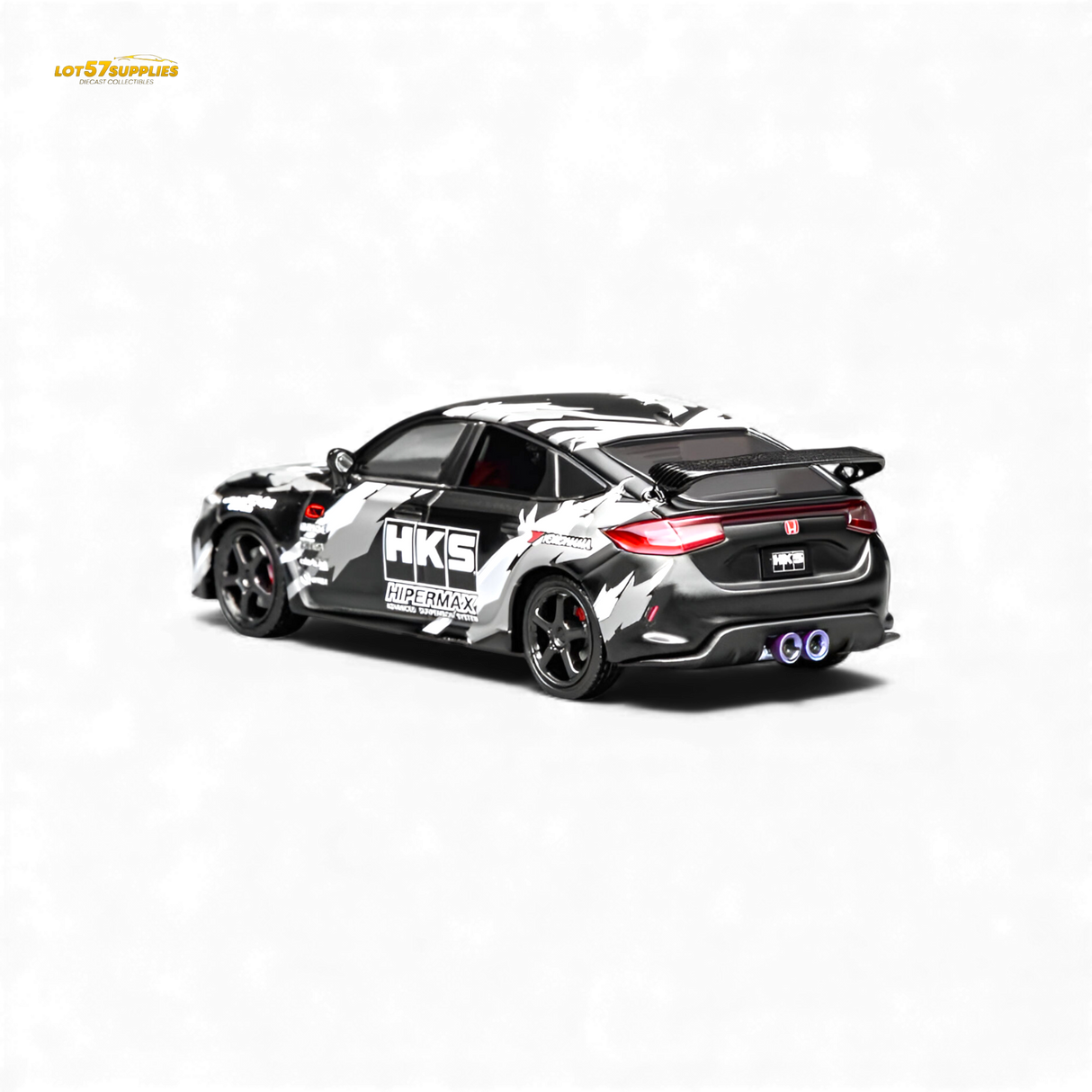 Motorhelix Civic Type R FL5 Black HKS 1:64