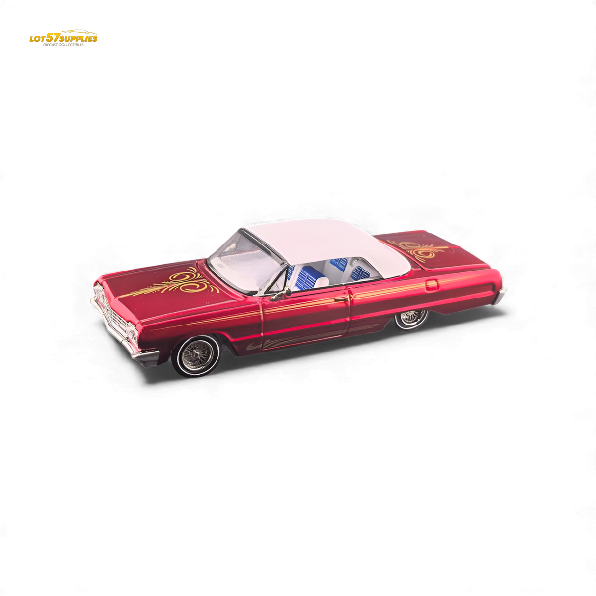 Fine Works64 Chevrolet Impala - Transparent Red Luxury - 1:64