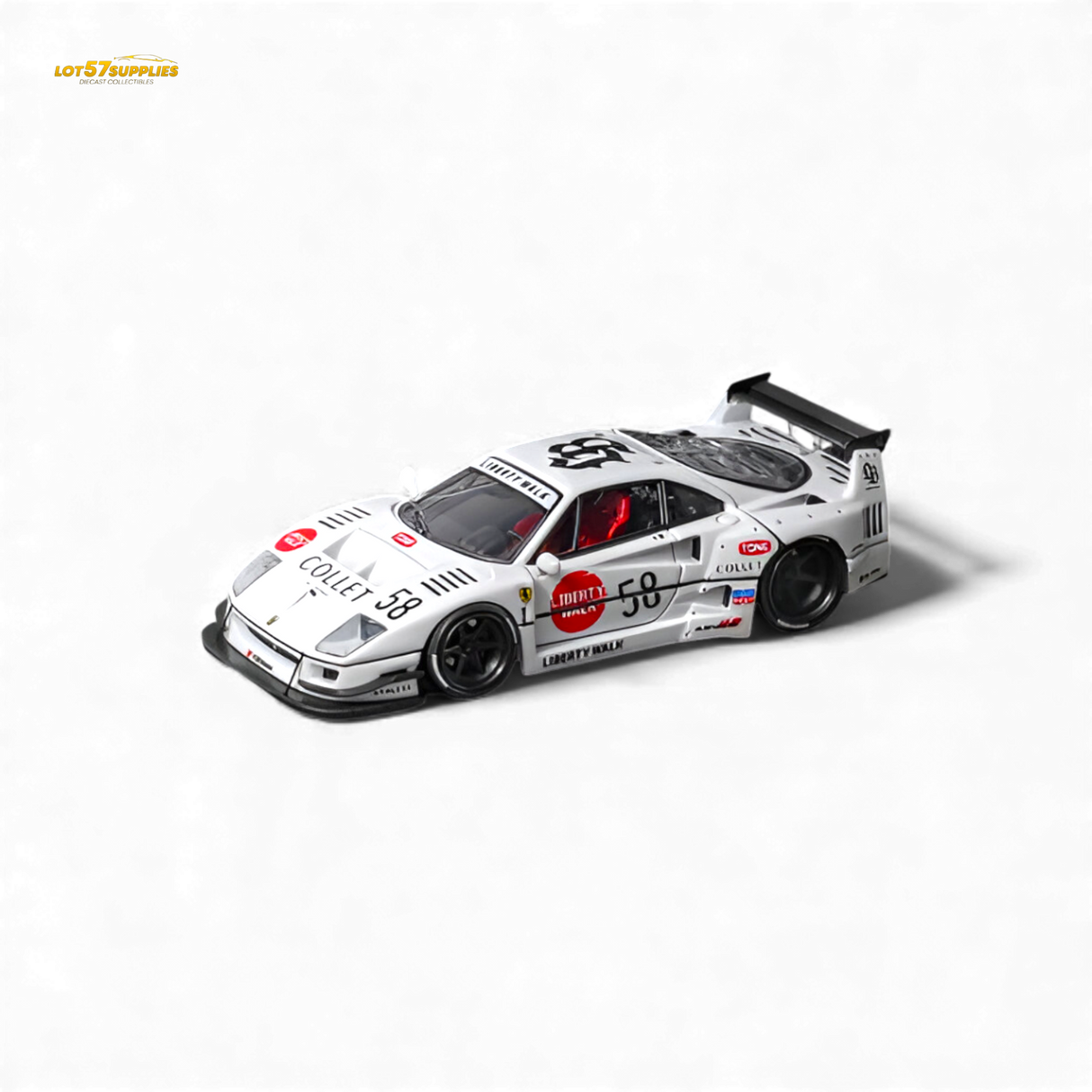 (Pre-Order) Star Models Ferrari F40 LB-Works White 1:64