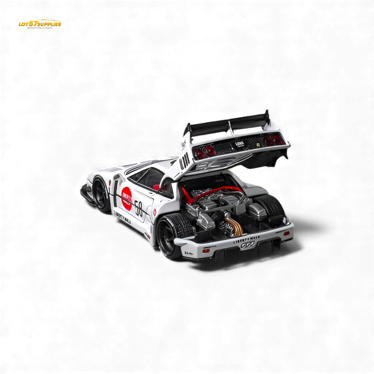 (Pre-Order) Star Models Ferrari F40 LB-Works White 1:64