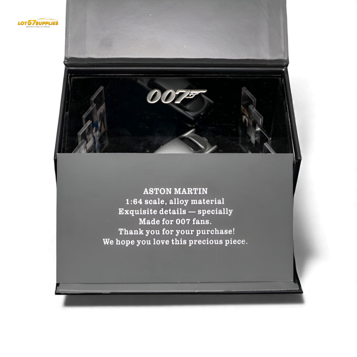 (Pre-Order) Aston Martin DB5 High Gloss Silver 1:64